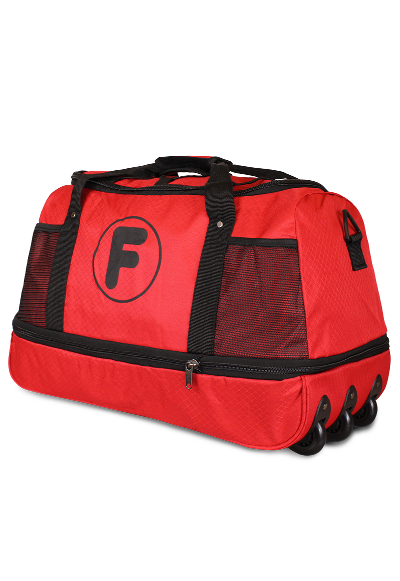 BOLSO TIPO MOCHILA CON RUEDAS GOLIAT ROJO F LA MALETA DE CHILE - 1