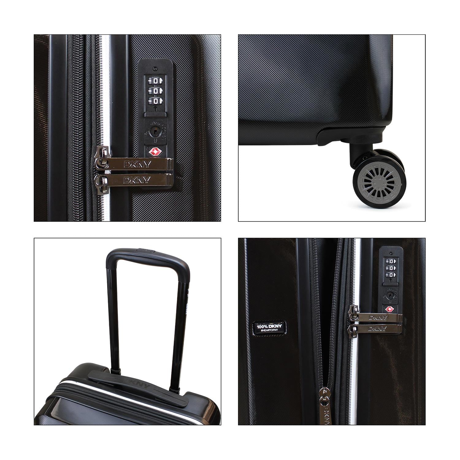 PACK 2 MALETAS DONNA KARAN LUXE S 10KG + L 23KG NEGRA DKNY - 8