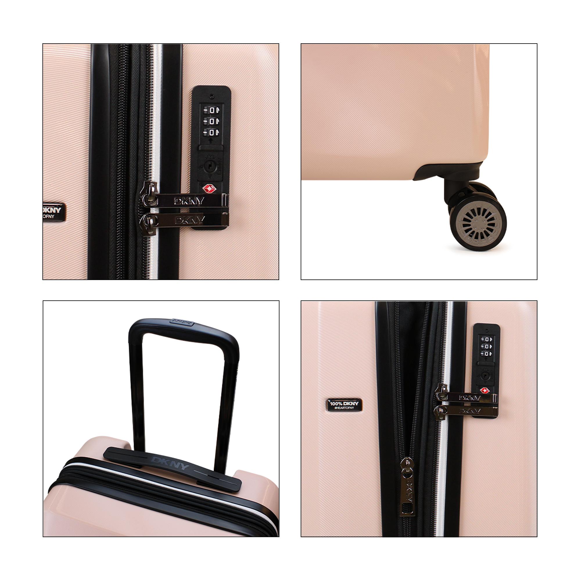 PACK 2 MALETAS DONNA KARAN LUXE S 10KG + L 23KG ROSA DKNY - 8