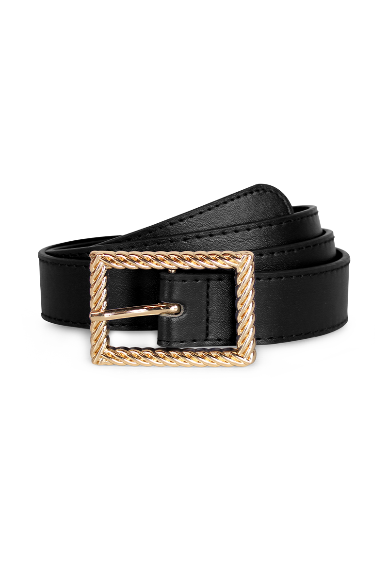 CINTURON ECOCUERO CARVEN NEGRO MUJER LARA - 1