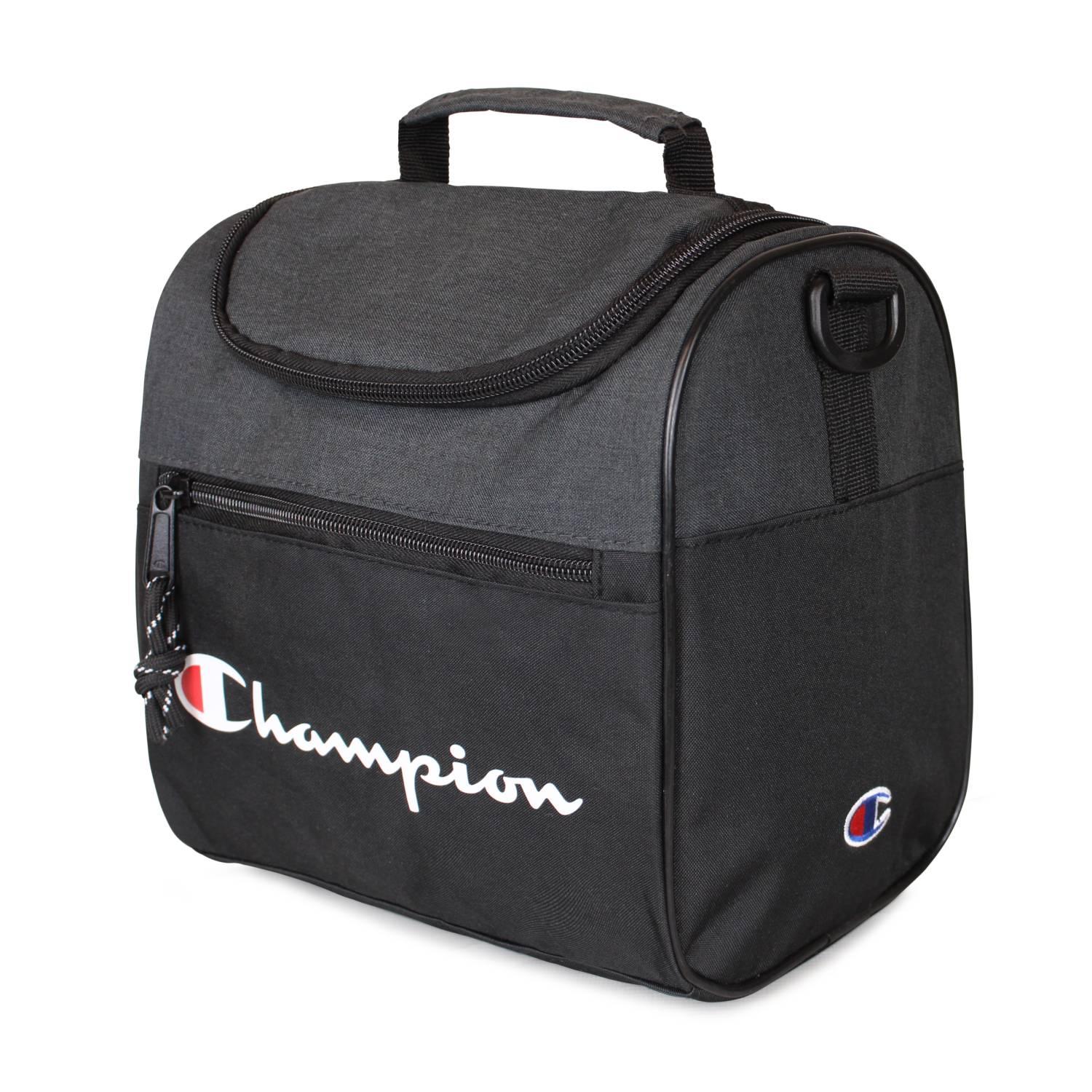 PACK CHAMPION BOLSO TORONTO 28LTS + LONCHERA OXFORD NEGRA - 5