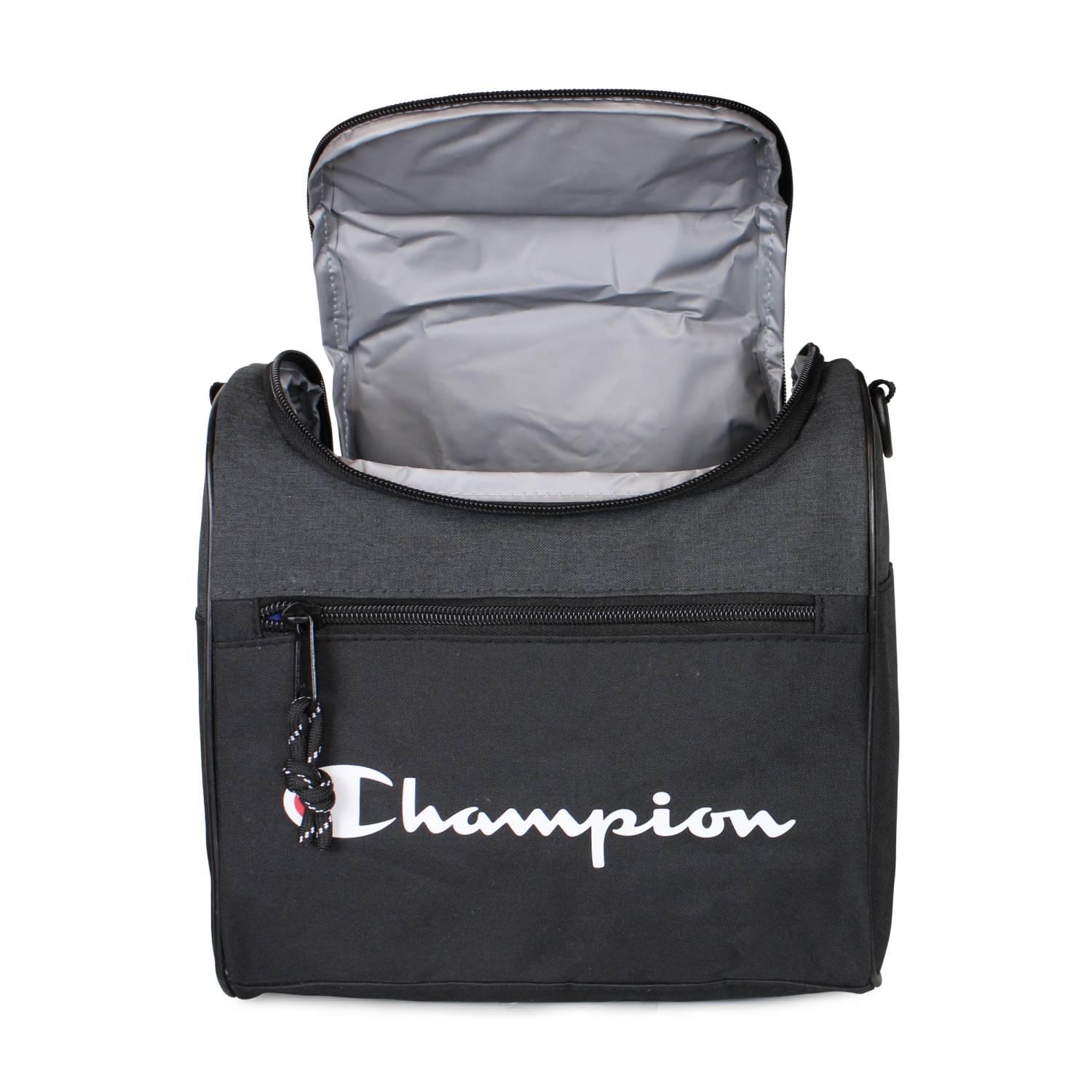 PACK CHAMPION BOLSO TORONTO 28LTS + LONCHERA OXFORD NEGRA - 7