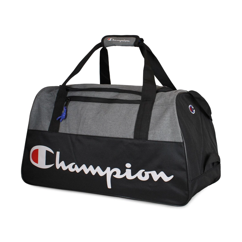 PACK CHAMPION 2 BOLSOS DEPORTIVO ATLANTA 45LT NEGRO Y GRIS - 5
