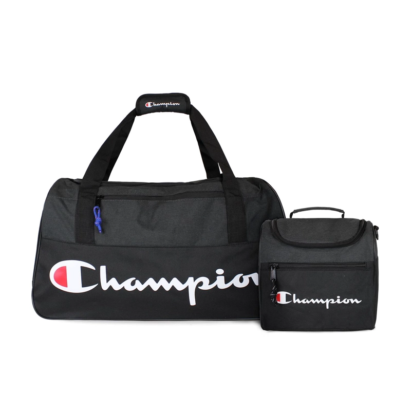 PACK CHAMPION BOLSO ATLANTA 45LTS + LONCHERA OXFORD NEGRA - 1