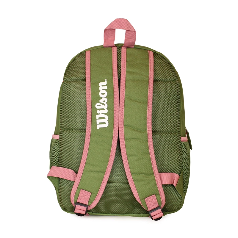 PACK WILSON MOCHILA ATOM VERDE + ESTUCHE CHARLOTTE ROSADO - 8