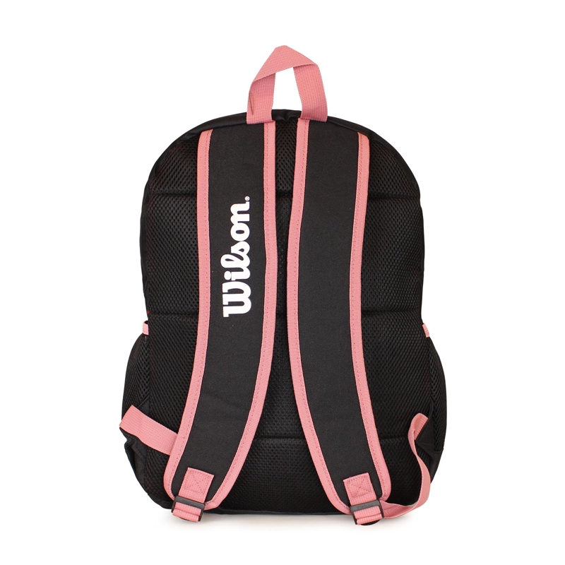 PACK WILSON MOCHILA ATOM NEGRA + ESTUCHE CHARLOTTE ROSADO - 8