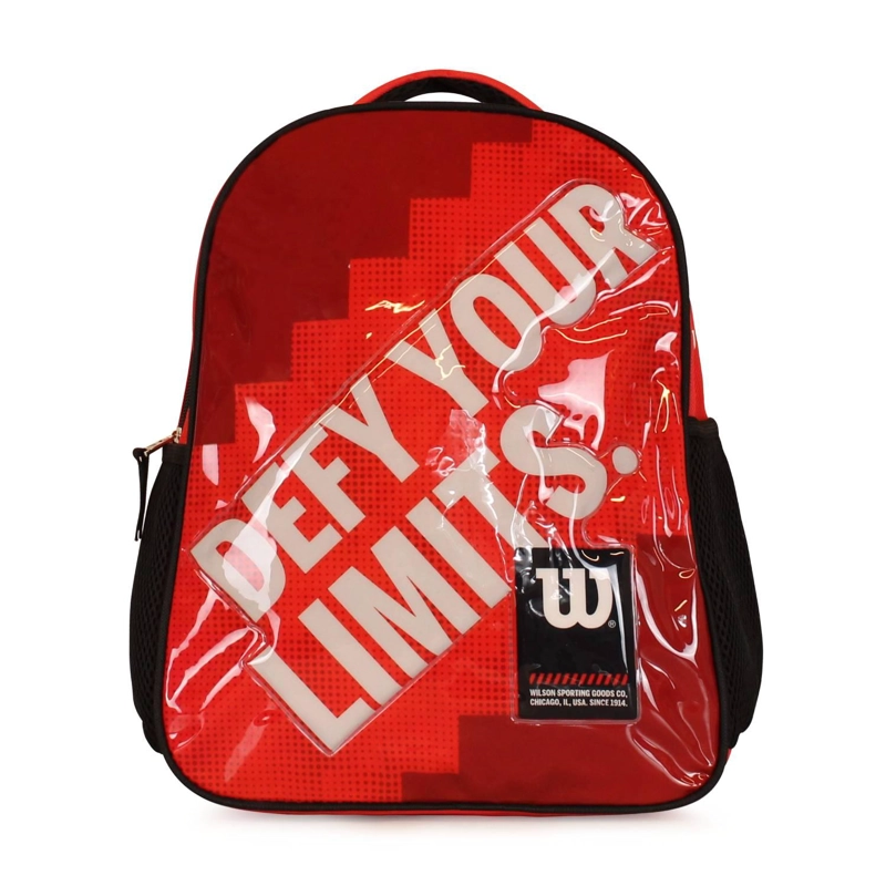 PACK WILSON MOCHILA INFANTIL LOGAN ROJO + BANANO OVAL ROJO - 5