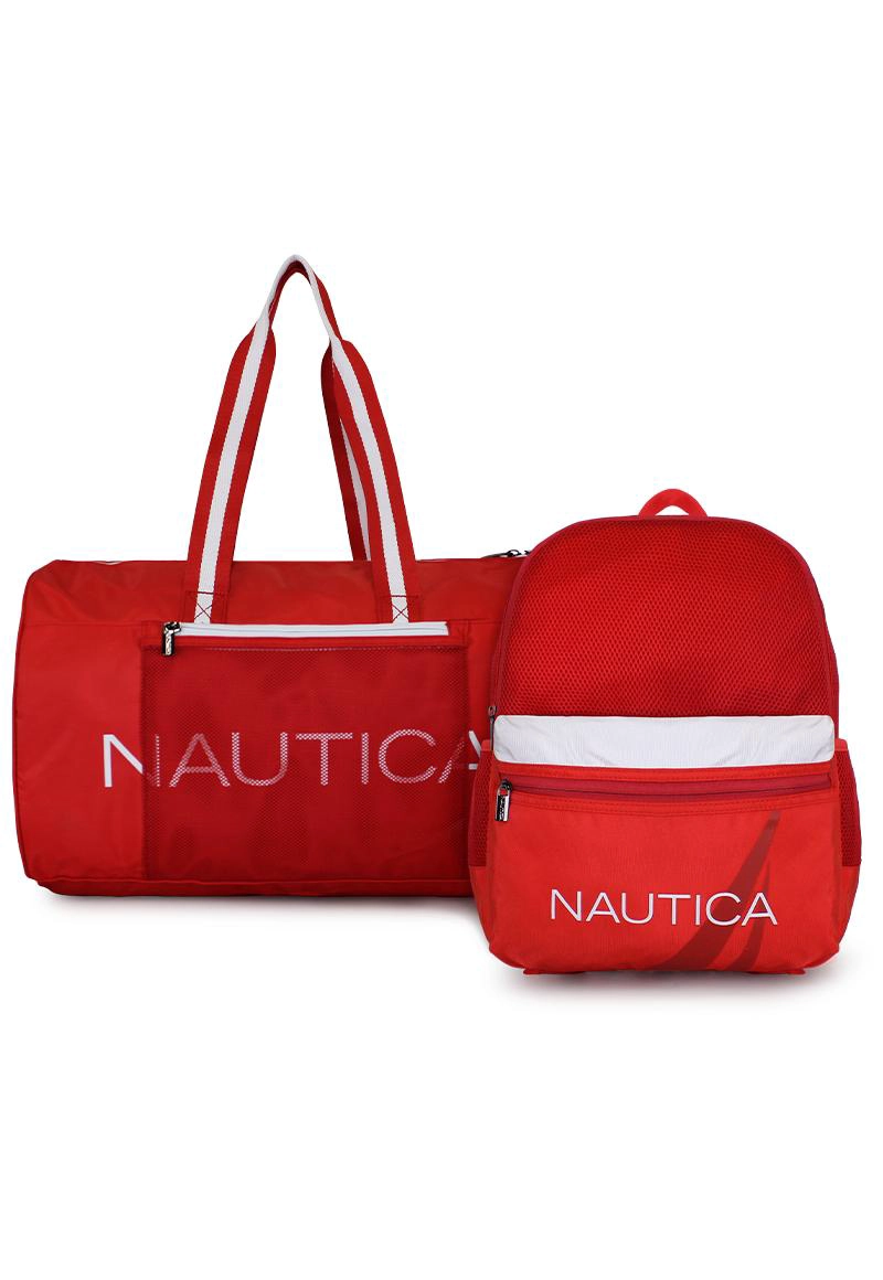 BOLSO ARIES + MOCHILA STARK ROJA NAUTICA - 1