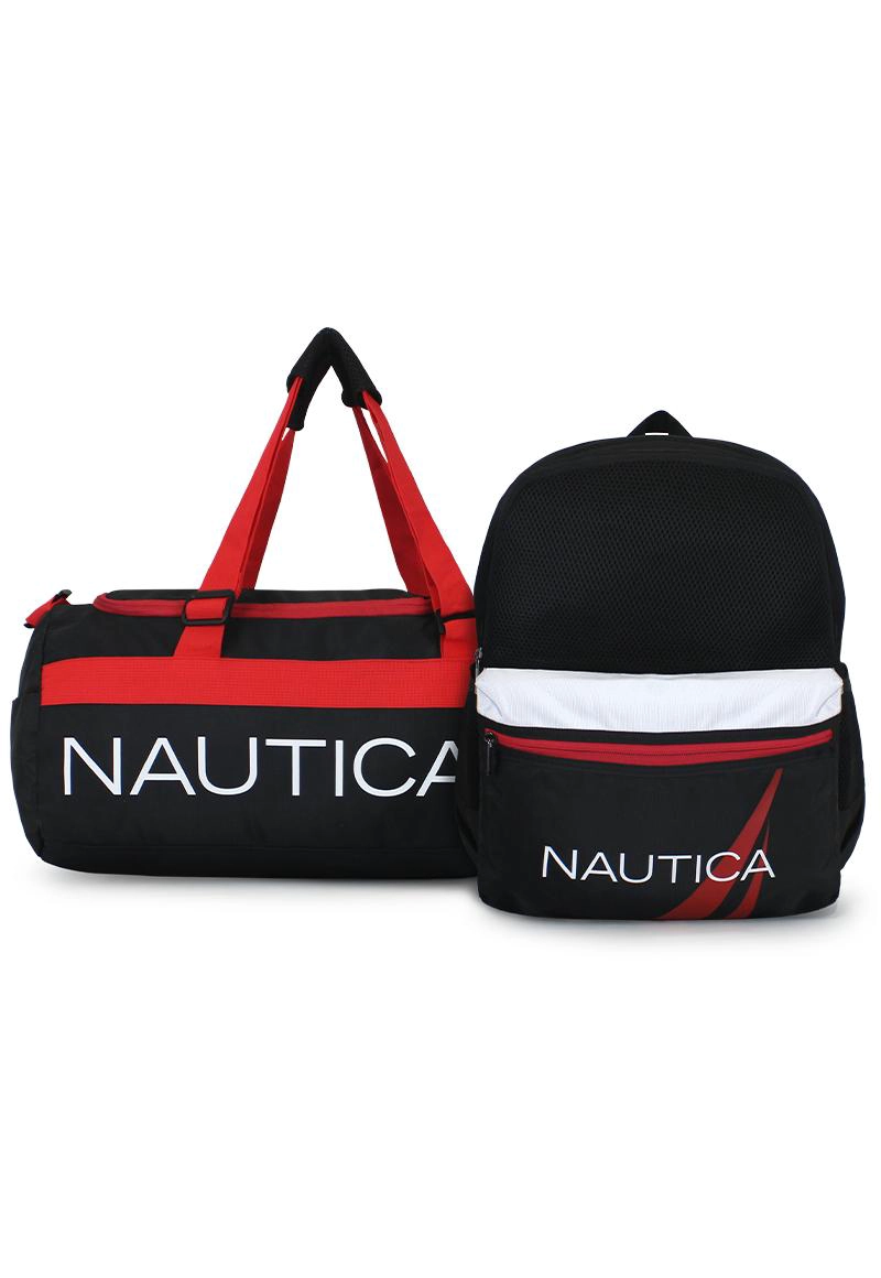 BOLSO VALAR + MOCHILA STARK NEGRA NAUTICA - 1