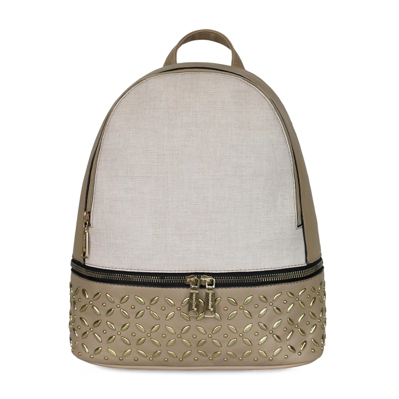 MOCHILA MUJER PRISMA BEIGE BOSALINA - 1