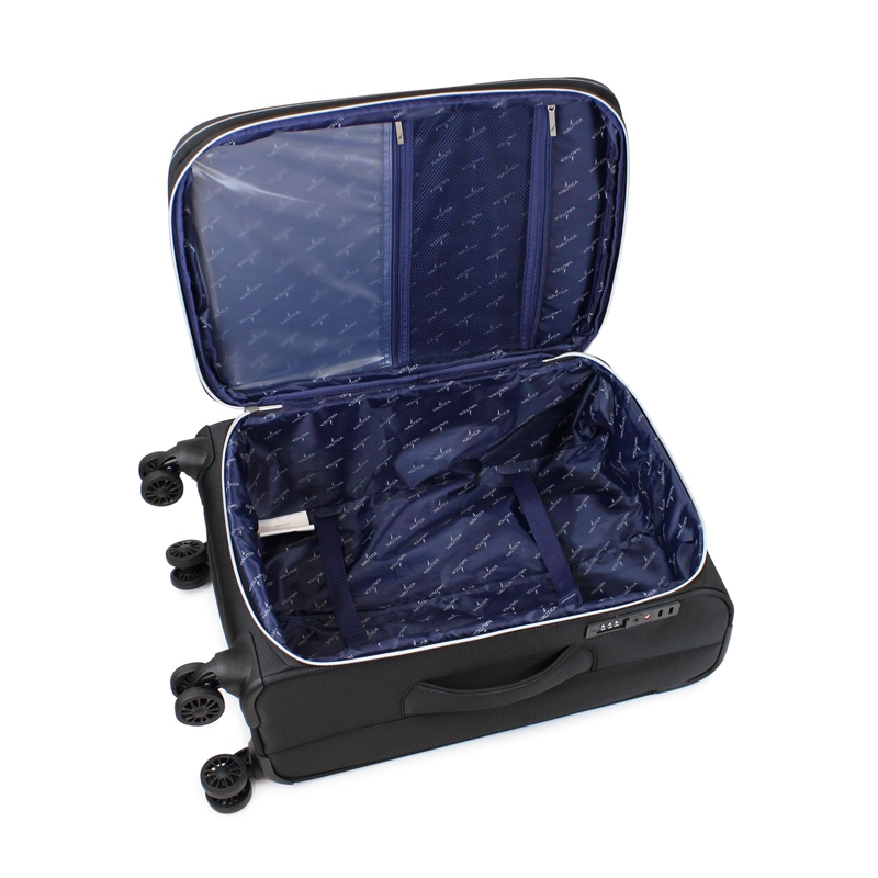 MALETA BLANDA DE TELA S DE CABINA NAUTICA VALENCIA 10KG NEGRA - 2