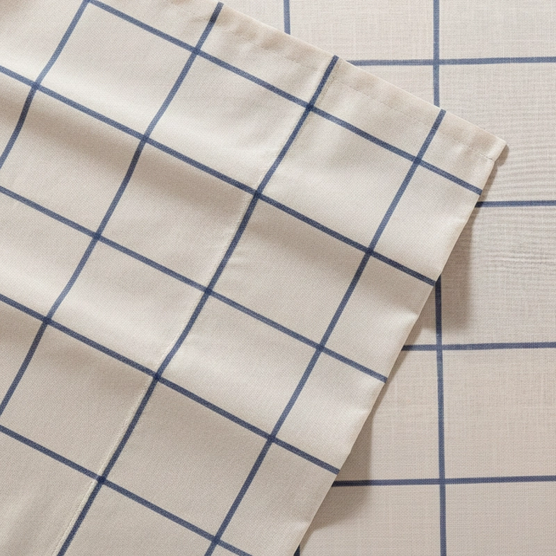 JUEGO SABANAS NAUTICA 3PIEZAS MICROFIBRA 1,5 PLAZAS DISEÑO A CUADROS BLANCO - 3
