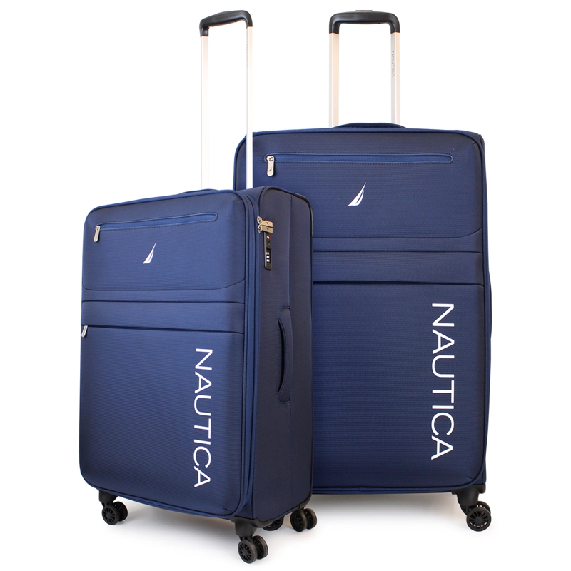 PACK 2 MALETAS BLANDAS DE TELA M+L NAUTICA MUNICH 20K Y 23K AZUL - 1