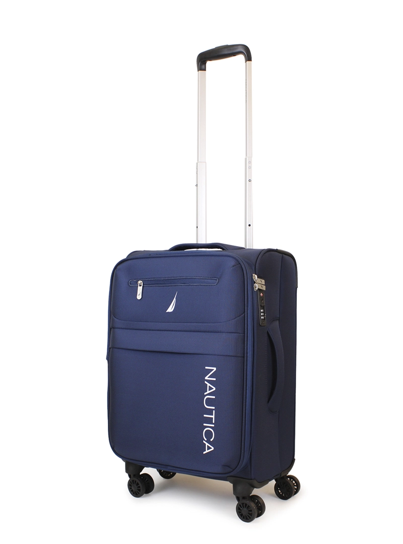 SET DE 3 MALETAS BLANDAS DE TELA S+M+L NAUTICA MUNICH AZUL - 4