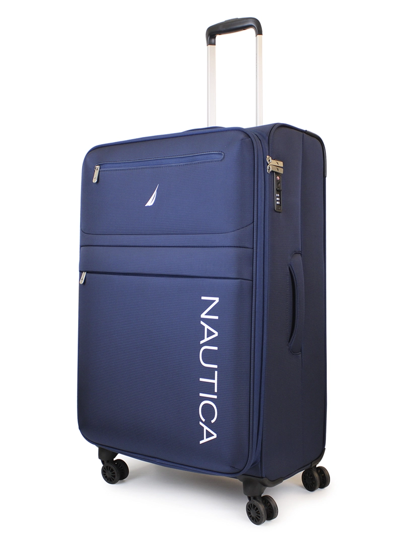 SET DE 3 MALETAS BLANDAS DE TELA S+M+L NAUTICA MUNICH AZUL - 6