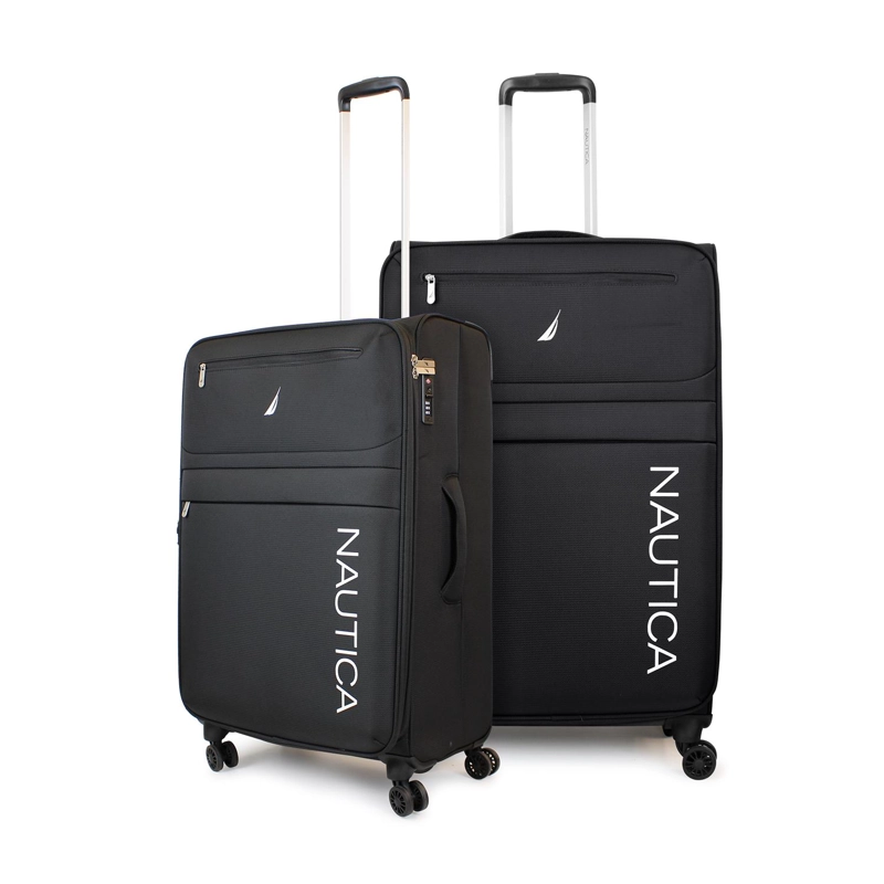 PACK 2 MALETAS BLANDA DE TELA M+L NAUTICA MUNICH 20K Y 23K NEGRA - 1