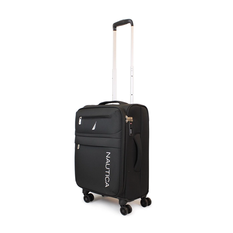 SET DE 3 MALETAS  BLANDA DE TELA S+M+L NAUTICA MUNICH NEGRA - 4