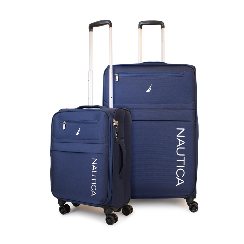 PACK 2 MALETAS  BLANDA DE TELA S+L NAUTICA MUNICH 10K Y 23K AZUL - 1