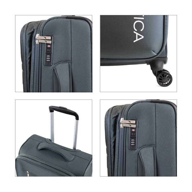 PACK 2 MALETAS BLANDAS DE TELA S+L NAUTICA MUNICH 10K Y 23K GRIS - 3