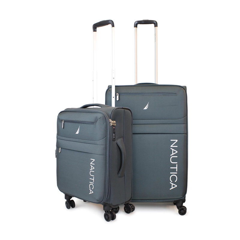 PACK 2 MALETAS BLANDAS DE TELA S+M NAUTICA MUNICH 10K Y 20K GRIS - 1