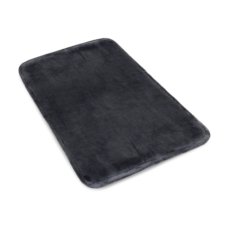 ALFOMBRA DE BAÑO NAUTICA FLANNEL 50X80CM ABSORBENTE GRIS OSCURO - 5