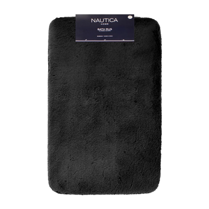 ALFOMBRA DE BAÑO NAUTICA ULTRA SUAVE 50X80CM GRIS OSCURO - 1