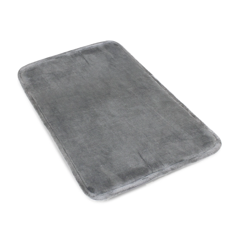 ALFOMBRA DE BAÑO NAUTICA FLANNEL 50X80CM ABSORBENTE GRIS - 2
