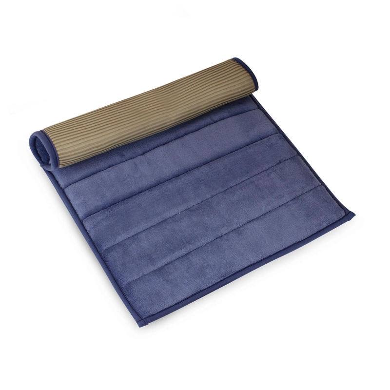 ALFOMBRA DE BAÑO NAUTICA 50X80CM CORALINA ULTRA SUAVE AZUL - 3