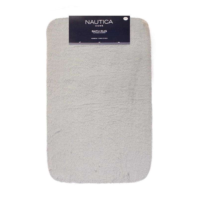 ALFOMBRA DE BAÑO NAUTICA ULTRA SUAVE 50X80CM GRIS CLARO - 1