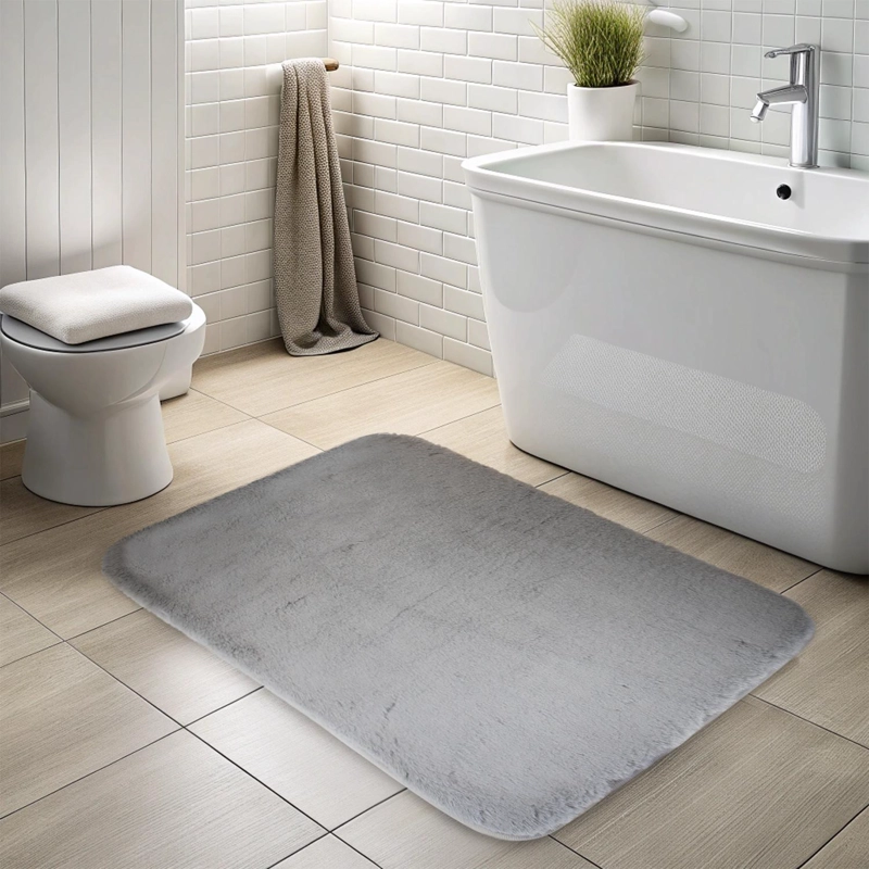 ALFOMBRA DE BAÑO NAUTICA ULTRA SUAVE 50X80CM GRIS CLARO - 2