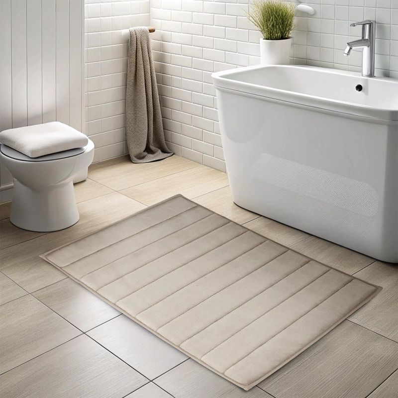 ALFOMBRA DE BAÑO NAUTICA 50X80CM CORALINA ULTRA SUAVE MARFIL - 2