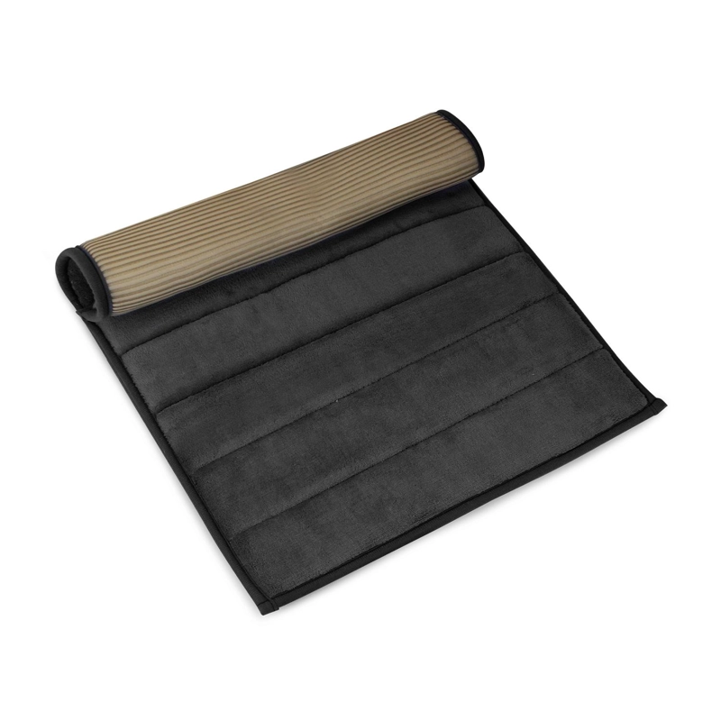 ALFOMBRA DE BAÑO NAUTICA 50X80CM CORALINA ULTRA SUAVE NEGRO - 3