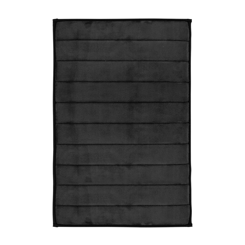 ALFOMBRA DE BAÑO NAUTICA 50X80CM CORALINA ULTRA SUAVE NEGRO - 6