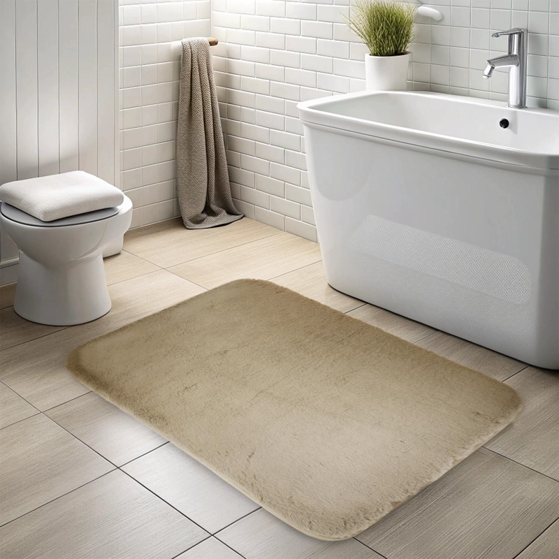 ALFOMBRA DE BAÑO NAUTICA ULTRA SUAVE 50X80CM BEIGE - 2