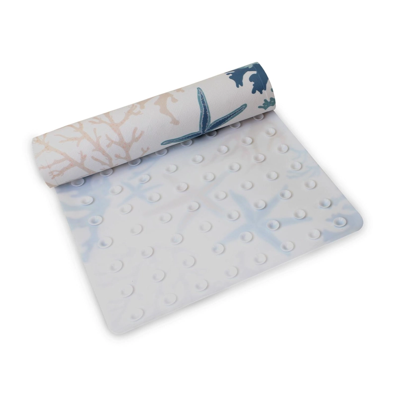 ALFOMBRA DE BAÑO NAUTICA PVC ANTIDESLIZANTE 39X69CM CORALES DE MAR - 3