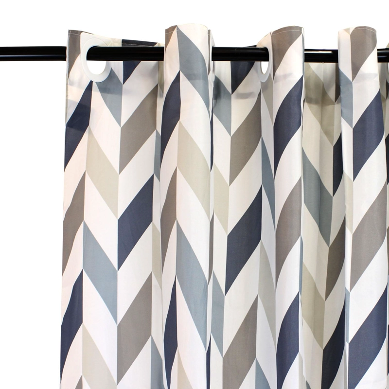 CORTINA PARA BAÑO NAUTICA POLIE STER 180X180CM DISEÑO MULTICOLOR - 2