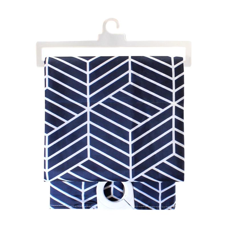 CORTINA PARA BAÑO NAUTICA POLIE STER 180X180CM DISEÑO AZUL - 4