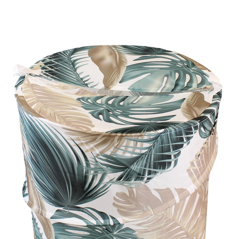 CESTO PARA ROPA PLEGABLE NAUTICA 42X55CM HOJAS TROPICALES - 3