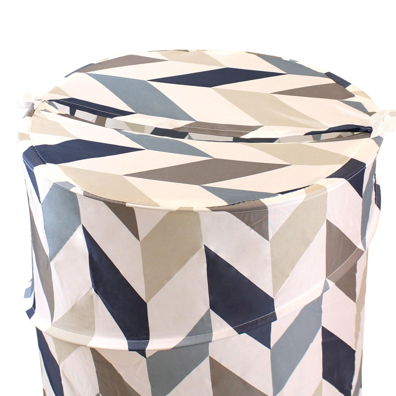 CESTO PARA ROPA PLEGABLE NAUTICA 42X55CM MULTICOLOR - 3