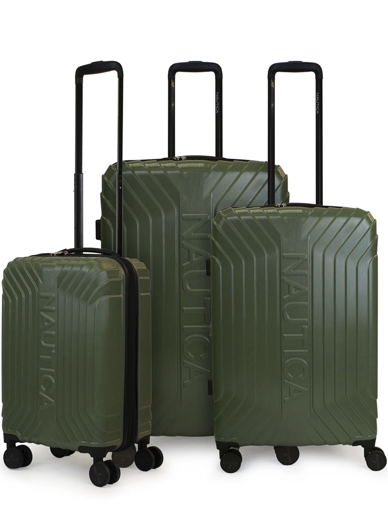 SET DE 3 MALETAS S+M+L NAUTICA SAN BLAS VERDE - 1