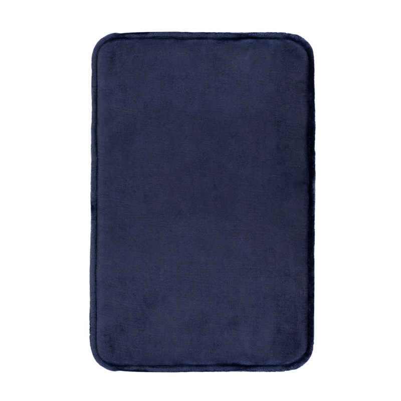 ALFOMBRA DE BAÑO NAUTICA FLANNEL 50X80CM ABSORBENTE AZUL MARINO - 1