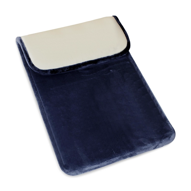 ALFOMBRA DE BAÑO NAUTICA FLANNEL 50X80CM ABSORBENTE AZUL MARINO - 2