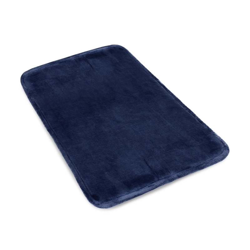 ALFOMBRA DE BAÑO NAUTICA FLANNEL 50X80CM ABSORBENTE AZUL MARINO - 3