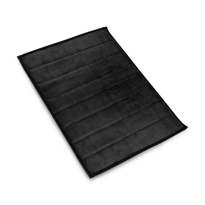 ALFOMBRA DE BAÑO NAUTICA 40X60CM CORALINA ULTRA SUAVE NEGRO - 5