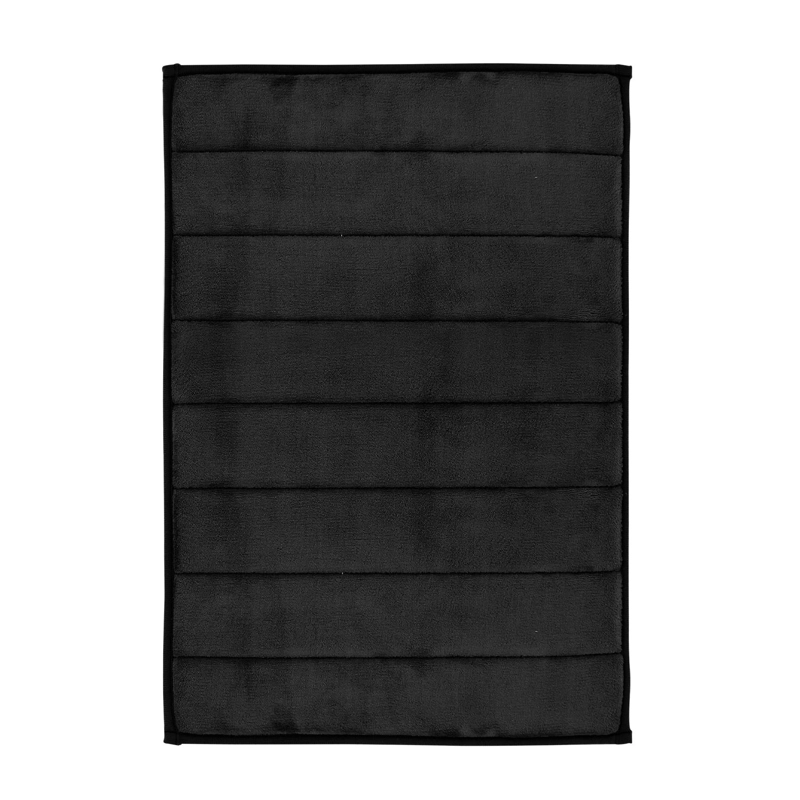 ALFOMBRA DE BAÑO NAUTICA 40X60CM CORALINA ULTRA SUAVE NEGRO - 6