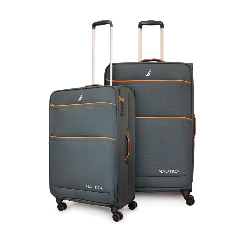PACK 2 MALETAS BLANDAS DE TELA M+L NAUTICA LISBOA 20K Y 23K GRIS - 1