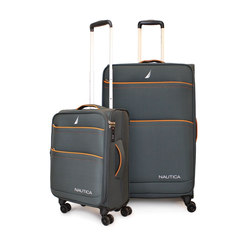 PACK 2 MALETAS BLANDAS DE TELA S+L NAUTICA LISBOA 10K Y 23K GRIS - 1