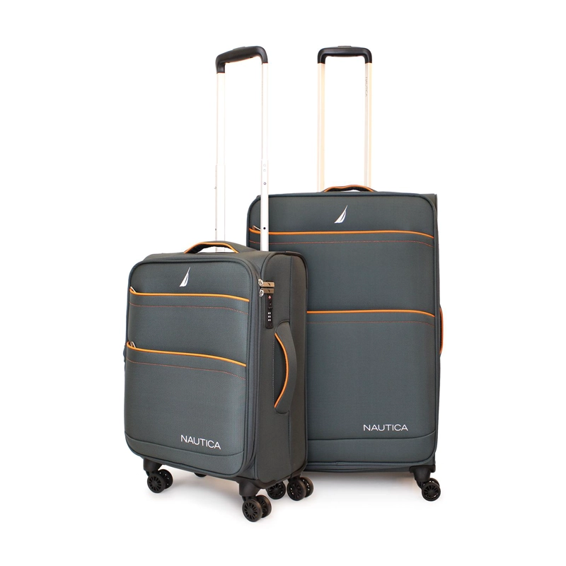 PACK 2 MALETAS BLANDAS DE TELA S+M NAUTICA LISBOA 10K Y 20K GRIS - 1