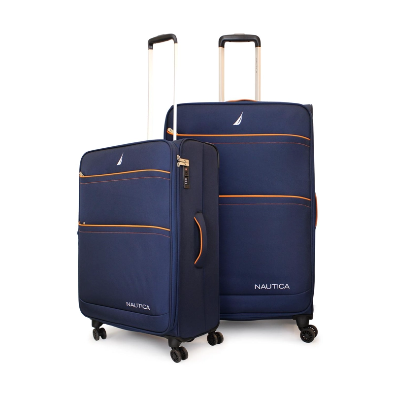 PACK 2 MALETAS BLANDAS DE TELA M+L NAUTICA LISBOA 20K Y 23K AZUL - 1