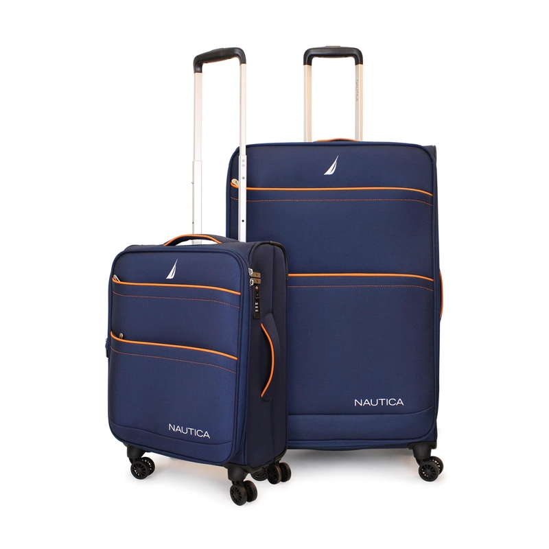 PACK 2 MALETAS BLANDAS DE TELA S+L NAUTICA LISBOA 10K Y 23K AZUL - 1